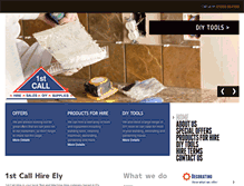 Tablet Screenshot of 1stcallhire.co.uk